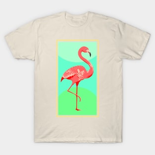 flamingo painting art picture T-Shirt